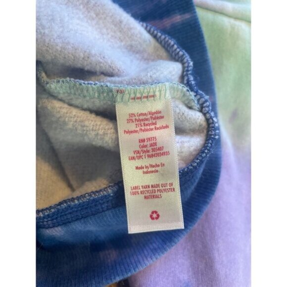 Justice Girls Tie Dye Hoodie Sweatshirt Pullover Colorful Youth - Picture 5 of 11